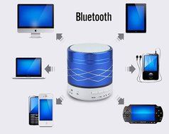 Mini bluetooth speaker, inShang 7 colors Flash LED Bluetooth mini speaker support hands free and TF card/USB,... N14