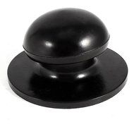 Plastic Cookware Pot Pan Lid Round Knob 4mm Screw Dia Black