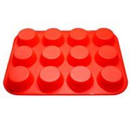 Cool-Shop Silicone Muffin &amp; Cupcake Baking Pan / Non - Stick / Dishwasher - Microwave Safe(12 cup) N3