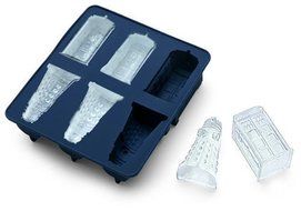 Doctor Who (Tardis and Daleks) Ice Tray Silicone Tray Mold for Ice Cubes and Chocolate, Jello, Candy, Candles,... N2