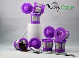 6 Pack KupCycle Reusable K Cup Filters for Keurig 2.0, Backwards Compatible with Keurig 1.0, Cuisinart, Breville... N5