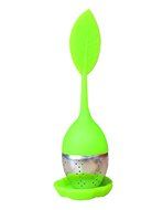 Olens Set of 4 Silicone Handle Stainless Steel Strainer Drip Tray Included - Loose Tea Steeper Filter (Set of... N8