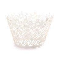 HUAL Cupcake Wrappers 50 Filigree Artistic Bake Cake Paper Cups Flowers Lace Laser Cut Liner Baking Cup Muffin... N6