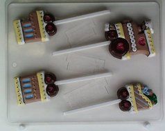 Cute Train mold AO032 All Occasion Chocolate Candy Mold