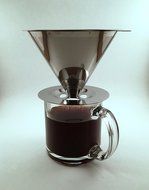 GBA Pour Over Coffee Dripper - Stainless Steel Reusable Pour-Over Coffee Filter N5