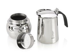 Bialetti 06812 Kitty Coffee Maker, Stainless Steel, 4-Cup(8 oz) N8