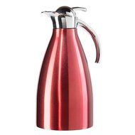 Oggi Allegra ( 2.1 Liter/ 68 Oz. ) Thermal Vacuum Carafe with Press Button Top and Stainless Steel Liner- White