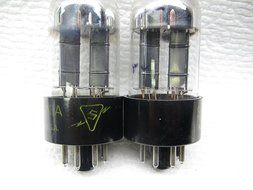 Sylvania 6sn7 GTB Very Low Noise PLATINUM MATCHED PAIR,NOT RUSSIAN/CHINESE RE-ISSUE YELLOW PRINT N2