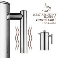 Homitt 34oz French Press Coffee Maker & Tea Maker (8-Cups) with 3 Extra Replacement Screen Mesh,1 Stainless Steel... N11