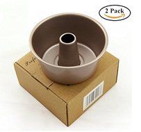 Astra shop Set of 2 Premium Mini Nonstick Angel Food Chiffon Cake Pan, 3.5 x 1.5 Inch N2