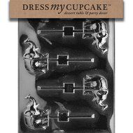 Dress My Cupcake Chocolate Candy Mold, Elephant Lollipop N2