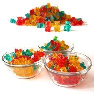 Candy Silicone Molds &amp; Ice Cube Trays, SENHAI 3 Pack Gumdrop Jelly Molds, Chocolate Molds, Gummy Bear Candy Molds... N4