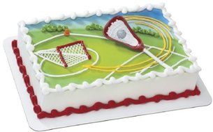Extreme Lacrosse Magnet DecoSet Cake Decoration