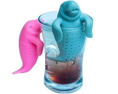 Manatee Loose Leaf Tea Infuser Gift Set of 2 Strainers for Herbal Weight Loss Tea and Mulling Spices Made from... N5