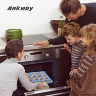 Ankway Silicone Cupcake Pan, Nonstick Fish &amp; Bone Shape Bakeware Mold (2 Pack) N7