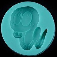 Topnew-Candy Cavity Silicone Chocolate Mold Candy and Gummy Moulds Snake Baby H1880