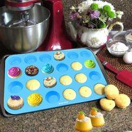 Ankway Silicone Cupcake Pan, Nonstick Fish &amp; Bone Shape Bakeware Mold (2 Pack) N9