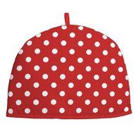 Rushbrookes by Dexam Red Flamenco Spot Cotton 2 Cup Tea Cosy