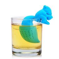 Huayoung 3-pcs Cut Squirrel Tea Infusers Safe &amp; Convenient Silicone Tea Filters (Blue) N8