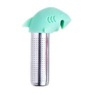 Huayoung Cute Lilliput/Dolphin Multifunctional Stainless Steel &amp; Silicone Cylinder Tea Filters Tea Infusers (Pink-L) N10