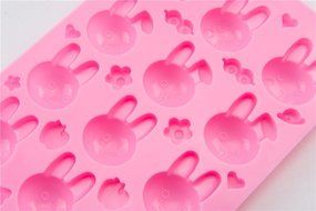 Multi-hole Silicone Lovely Rabbit Chocolate Ice Mold Cake Baking Mould Cartoon N6