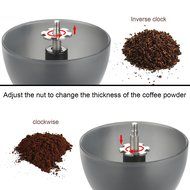 Coffee Grinder, Aidodo Hand Burr Coffee Grinder Manual Coffee Grinder, 100 Gram N7