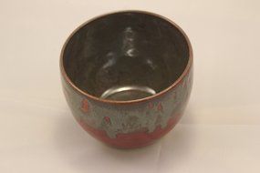 Chawan or Matcha Tea Bowl, Ceramic Bowls, Pottery Handmade in Vermont (Mixed Blue) N11
