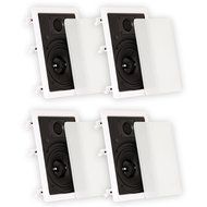 Theater Solutions New 6.5" In Wall Home Theater Kevlar Speakers 2 Pair Pack 800 Watts 2TS65W