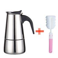 Generic 200 ML,4 Cup Moka Coffee Pot,Stainless Steel Stovetop Espresso Italian Coffee Maker Latte Percolator Stove... N5