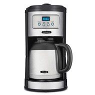 BELLA Classics 10 Cup Thermal Carafe Programmable Coffee Maker, Bold Brew Stainless and Chrome N2