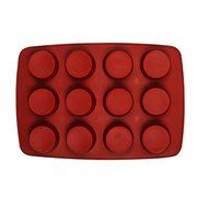 Super Large 12-cup Silicone Muffin Pans and Cupcake Maker, Silicone Jelly Cup, Pudding Cups, Random Color, Commercial...