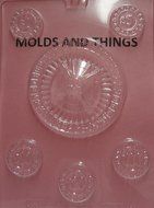CASINO FOR SPECIALTY BOX PART Chocolate Candy Mold With &copy; Candy Making Instruction -set of 2 N2