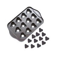 Startony Non Stick Muffin Cupcake Molds 12 Cups Baking Pan Loose Base Tray Dessert Pan Round N13