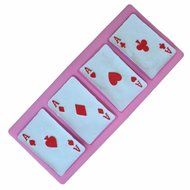 GOOTRADES Poker Shaped Silicone Chocolate Fondant Candy Mold DIY Cake Decorating N4