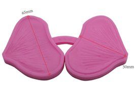 FOUR-C Cake Making Supplies Petal Silicone Veiners Cupcake Decorating Molds Color Pink N2