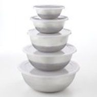 Food Network 10-pc. Stainless Steel Bowl Set N2