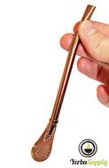 2 Yerba Supply Yerba Mate Tea Bombilla Gourd Drinking Straws Filtered (Rose Gold) N6