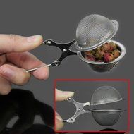 Stainless Steel Tea Ball Infuser Leaves Mesh Spoon Filter Squeeze Strainer (Style 1) N9