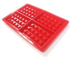 Q-life Waffles Chocolate Biscuit Mold Safety 4-cavity Waffles Cake Chocolate Pan Silicone Mold Baking Mould Kitchen... N4