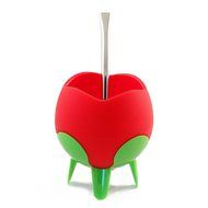 Mateo Flor - Silicone Yerba Mate Gourd with Bombilla (Purple) N8