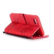iPhone 7 Case, iPhone 7 Wallet Case,PHEZEN Beauty Luxury Handmade Rose Flower Butterfly Bling Diamond PU Leather... N15