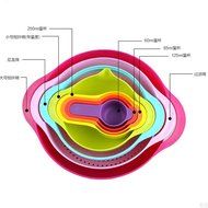 Eco BPA Free 8 Piece in Large Plastic Dishwasher Safe Mixing Nesting Bowls Set N4