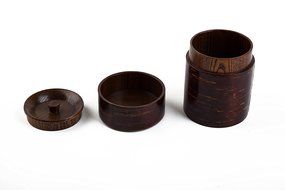 Geeklife&reg;Creative Retro Cherry Bark Wood Tea Caddy,Japanese Handcraft Tea Canister,Natural Wooden Tea Container... N9