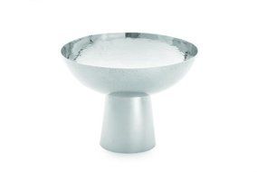 TableCraft Products RP1410 Bowl with Ped, Round, Stainless Steel, 14" x 10.25"