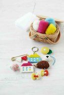 Hamanaka wool Candy 4 Color Set (Dark Grayish) # 5 (japan import) N2