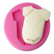 FOUR-C Silicone Sweet Mold Baby Clothing Embossing Mould Color Pink