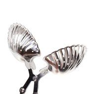 Click Down Stainless Steel Sea Shell Tea Infuser Strainer with Squeeze Handle N7