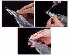 PASTRY BAG - 100 PIECES -10 Inch Extra Thick Disposable Cake / Cupcake Decorating Piping Icing Bags Set - Large... N8