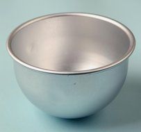 Dealglad&reg; 6 Inch Aluminum Deep Semicircle Chiffon Cake Pan Bobbi Doll Princess Cake Mold Pudding Baking Mould N4