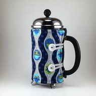 French Press Cozy, 8 cup, Cafetiere Cosy, Insulated Coffee Cover, Handmade, Owl Decor N4